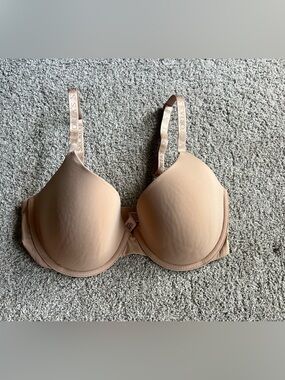 Victoria's Secret Praline Beige 34D Lightly Lined Demi Bra VS Nude